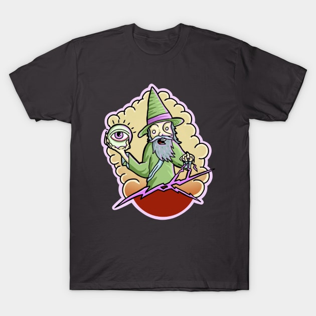 All seeing wizard T-Shirt by Local non union